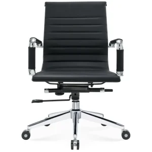 Contemporary Home Office Chair with Ergonomics Swivel Executive Lift and Fixed Headrest