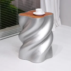 Contemporary Minimalist Durable Round Coffee Table Unique Accent Design for Modern Living Room Home Decor Furniture
