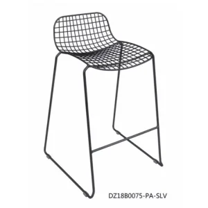 Contemporary Modern Metal Wire High Bar Stool Chairs for Home Hotel Cafe Restaurant for Dining and Bar Areas