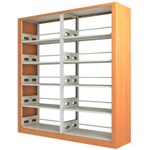 Contemporary Modern Space Saving Steel Bookshelf for Home Office and Apartment and Library