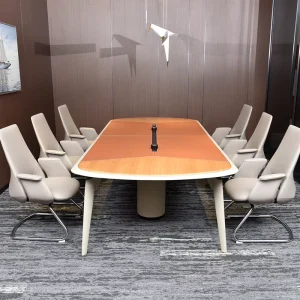 Contemporary Style Office Furniture Luxury Leather Modern Commercial Conference Table