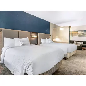Contract Grade Contemporary Bedroom Sets Solid Wood MDF Eco Friendly 5 Year Warranty Modern Luxury Apartment Hotel Furniture