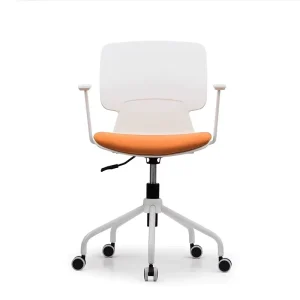Contrasting Color Office Chair That Can Be Lifted and Rotated with Armrests for Home Students to Sit and Study Computer Chair