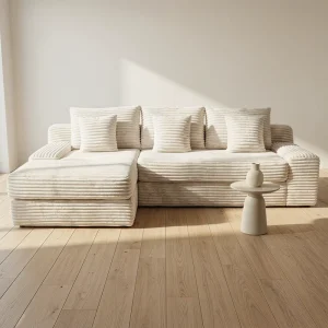 Convertible Vacuum Compression Sofa Bed Set with Sponge Filling for Living Room Folding Corner Futon Couch Guest Sleeper