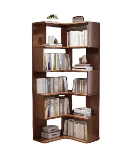 Corner Book Frame Landing Bookcase Locked by the Corner Shelf Children’s Storage Frame