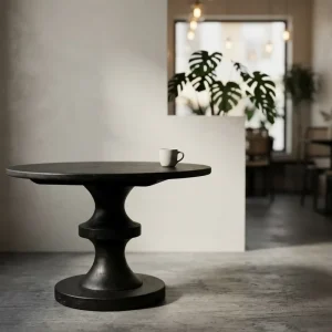 Corner Side Table Natural Solid Wood Compact Size Smooth Surface Sturdy Leg for Living Room Bedroom Narrow Corner Space