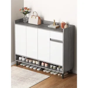 Corridor Shoe Cabinet Home Door Indoor Entrance Outside Solid Wood Color