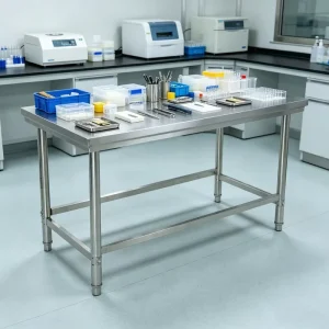 Corrosion Resistant Easy Disinfect Equipment Work Table Hospital Medical Laboratory Workbench