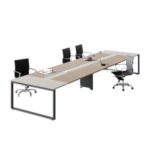 Council Boardroom Negotiating Luxury Large Meeting Table Office Quadrate Conference Furniture Desk With Power Outlet