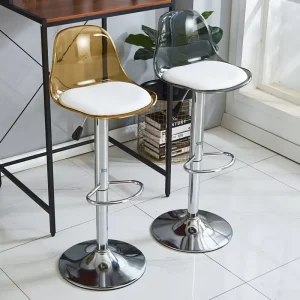 Counter Chairs For Kitchen Bar Stools Furniture Swivel Height Chairs For Restaurant And Bar Transparent Adjustable