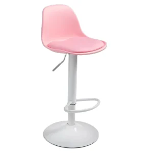 Counter Height Stools Barstool Chair pink and White bar Stools for Kitchen Island