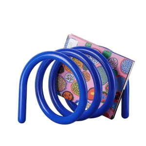Creative Design Modern Living Room Metal Colorful Spiral 5 tier Eco Friendly Durable Magazine Book Rack Stand