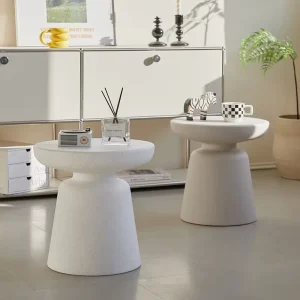 Creative Design Yellow PE Material Cartoon Small Side Table Mushroom Shaped Coffee Table Corner Coffee Table