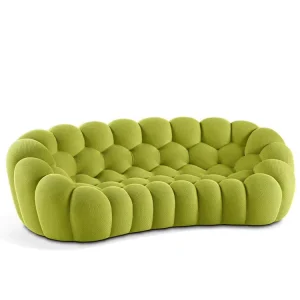 Creative Honeycomb Bubble Design Office Leisure Fabric Sofa Lazy Sofa Vacuum Compression High Rebound