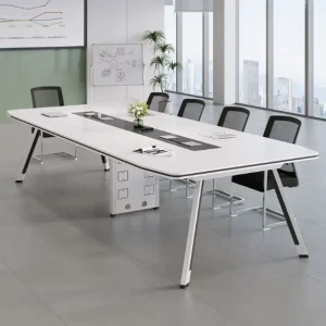 Creative Wood Office Meeting Room Table Modern Extendable Design Customizable Size Conference Table for Hotel Hospital