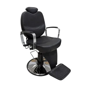 Cross Border Metal Barber Chair Hair Salon Shaving Chair Hydraulic Lifting Rotatable Armrests Modern Salon Furniture Factory