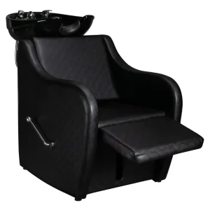 Cross border Barber Shop Hair Salon Special Half Lying Shampoo Chair Leather Modern Minimalism Sitting Adjustment Beauty