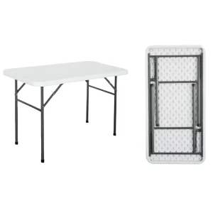 Cross border Blow Molded Foldable Table for Weddings Banquet Halls Hotels Portable Outdoor Multi functional Plastic Table