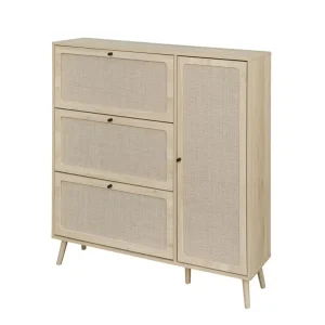 Cross border Foreign Trade For Rattan Shoe Cabinet Hot Plate Furniture Entry Porch Large Capacity Factory
