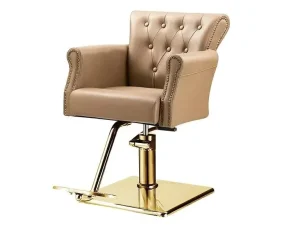 Cross border Modern Minimalist Leather Barber Chair Iron Frame Armrests Professional Salon Barber Shop Use Lift and Swivel