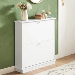 Cross border Source Specializes In Panel Furniture Living Room Flip Shoe Cabinet Rack Simple Factory Wh