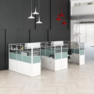 Cubicle Partition Office Desk Workstation Table Modular Office Furniture Workstation With Divided Boards