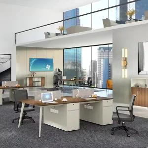 Cubicle Workstation Design Fabric Table High Quality Office Low Partition