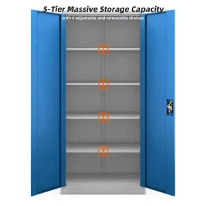Cupboard Key Lock 2 Door Storage Manufacture Bookshelf Modern Furniture Office Steel Metal File Cabinet School Use