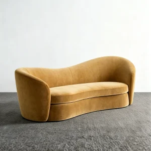 Curved Fabric Villa Living Room Sofa Factory Direct Supply Customizable Luxury Commercial Project Couch