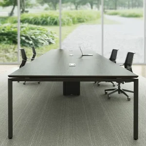 Curved Rectangle Modern Wood Extendable Office Meeting Room Conference Desk Long Design 20 Person Meeting Table