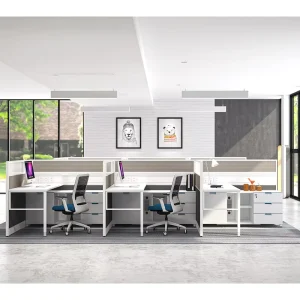 Curved Shape Desk Cubicle Modular Office Workstation Furniture