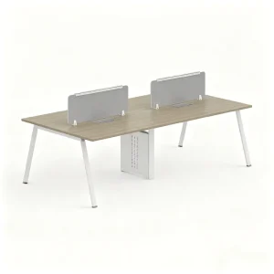 Custom 2-8 Person Modular Office Workstation Office Cubicle Staff Desk with Steel Frame