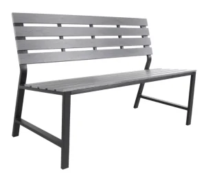 Custom 2 Person Durable Outdoor Aluminum Frame Garden Patio Hotel Use Bench Seating