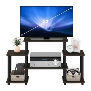 Custom 3 Tiers Bamboo Wood Entertainment TV Stands