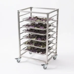 Custom 304 Stainless Steel Baking Trolley 12 15 16 30 32 Layer Multi Purpose Cart for Ovens & Freezers