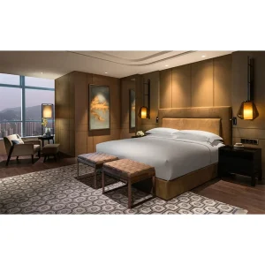 Custom 5 Star Hotel Bedroom Furniture Set High End Luxury Manufacturer Hospitality Project King Bed Suite