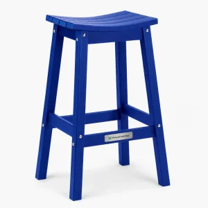 Custom All Weather HDPE Bar Stool Outdoor Patio Bar Chair Waterproof Factory Direct Supply