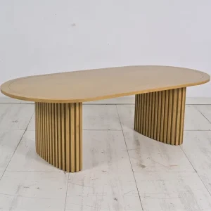 Custom American Style Oval Shape 100% Solid Wood 8 People Wedding Event Table for Rental