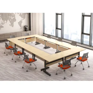 Custom Classic Portable School Training Foldable Furniture Long Table Desk Folding Office Tables
