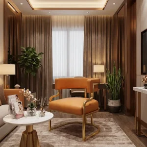 Custom Color Leather Reception Chair Hotel Lobby Office Waiting Chair