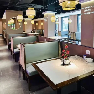 Custom Commercial Restaurant Dining Table Chair Set Restaurant Furniture Modern Industrial Apartment Cafe Bistro Hotel Wooden