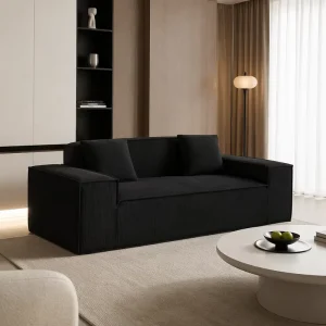 Custom Compression Sofa High Density Sponge Fabric Sectional Sofa for Apartment & Hotel Use with Private Label