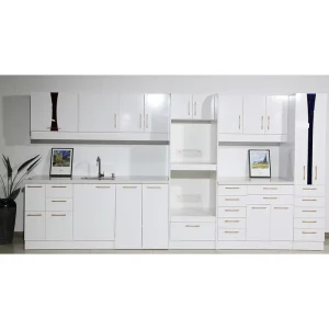 Custom Dental Cabinet Solution for USA Market Including Free Space Planning and Professional Installation Guidance