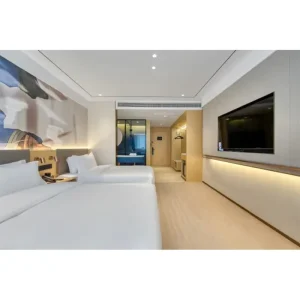 Custom Design 5 Star Hotel Room Furniture Set Modern Luxury Wooden Bedroom Suite for Commercial Use