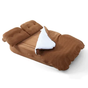 Custom Design Convertible Sofa Bed High Resilience Foam Cloth Modern Villa Mall Sleeper Furniture