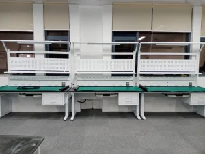 Custom ESD Workbench Single sided Electronic Work Bench Table for Anti static Lab Electronic Repair Lab Physics Lab Cleanroom