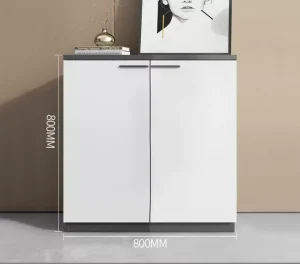 Custom Eco-Friendly Modern Wood Shoe Cabinet Storage 2 Shelves 20-23 Pair Capacity Home Furniture Living Room Hotels Hospitals