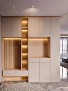 Custom Entry Cabinet Shoe Rack Modular Panel Furniture Wood Laminated Board Furnishing Whole House Customization