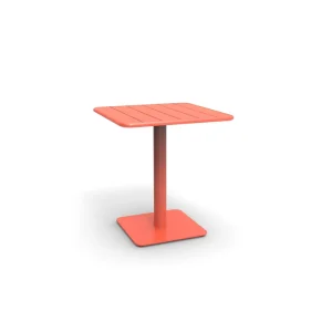 Custom Fade & Wear Resistant Aluminum Alloy Outdoor Furniture Dinning Table Out Door Bar Height Square Table for Bistro Cafes