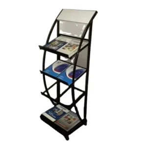 Custom Floor Display Stand Newspaper Magazine Display Stand